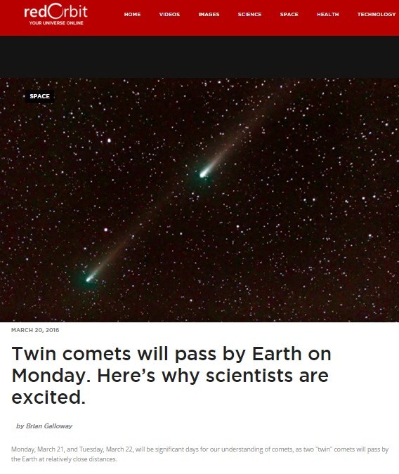 Twin Comets Whizzed By Earth, Fulfilling The Last Hopi Prophecy Before The Arrival Of Nibiru