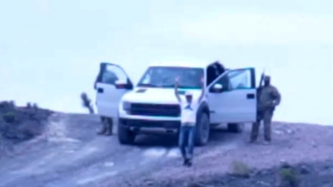 family taken by gunpoint at Area 51