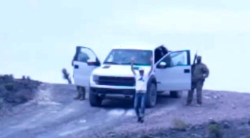 family taken by gunpoint at Area 51