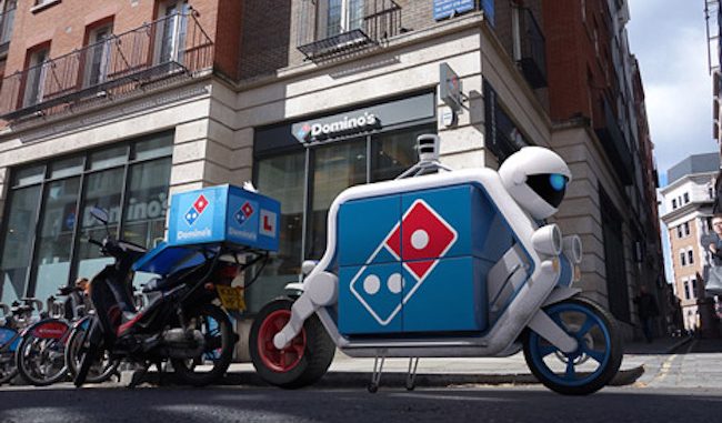 Robot pizza delivery guys unveiled by Domino's