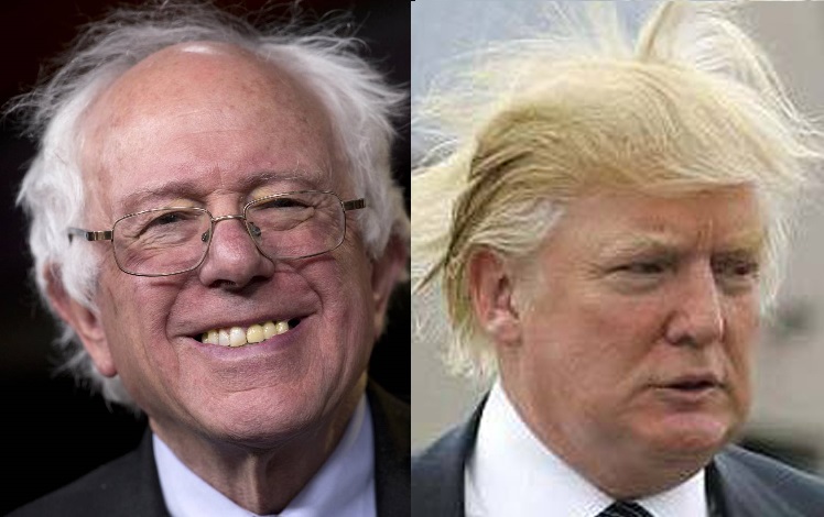 sanders, trump