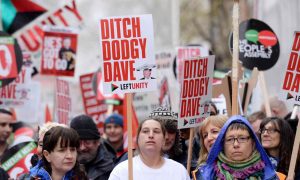 London protest