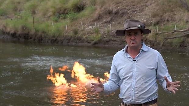 Video: River Erupts Into Flames Near Fracking Site In Australia