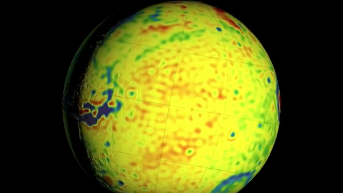 mars gravity map