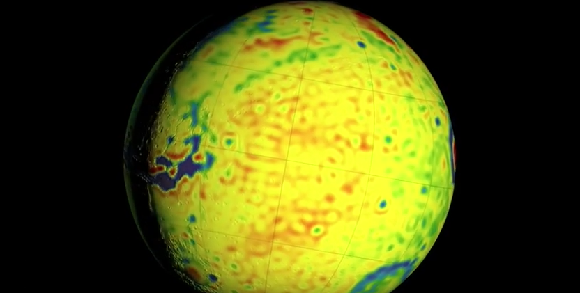 mars gravity map