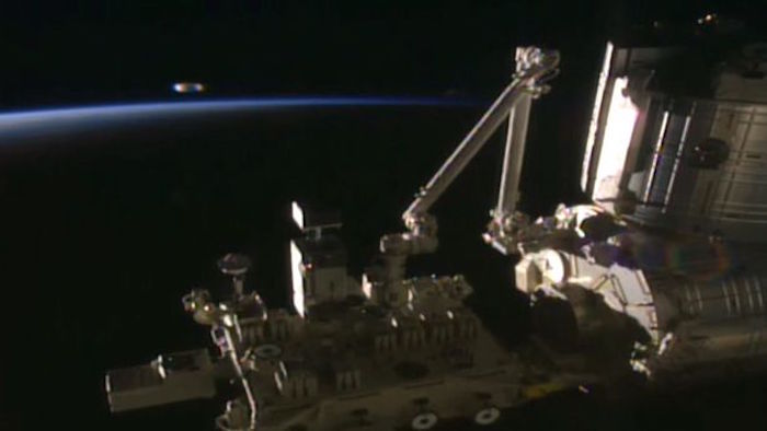 Enormous UFO mothership spotted on NASA ISS video feed