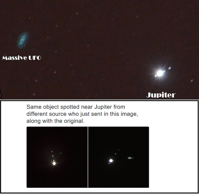 UFO near Jupiter - Massive