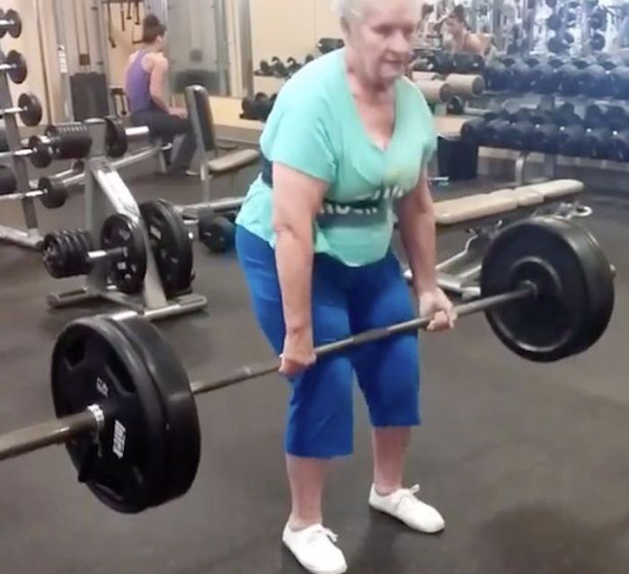 Grandmother who was chair-bound can now deadlift 225 lb weights