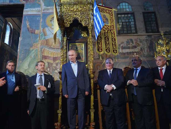 Greece treats Putin like a king during visit