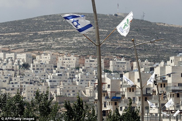 The Israeli settlement of Givat Zeev near the West Bank city of Ramallah 