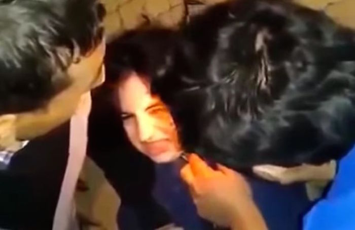 Viral video shows possessed woman snarling and hissing