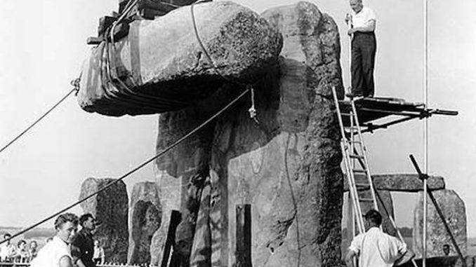 Pictures show stonehenge was built 50 years ago