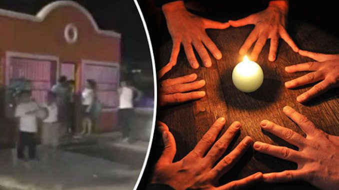Central America school girl found wondering the streets after an apparent illuminati ritual