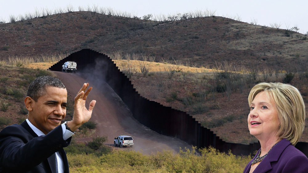 The Secure Fence Act of 2006 was a bill providing for the construction of 700 miles of double-fencing along the US-Mexico border - and Barack Obama, Joe Biden and Hillary Clinton all put their hands up and voted 'yea.'