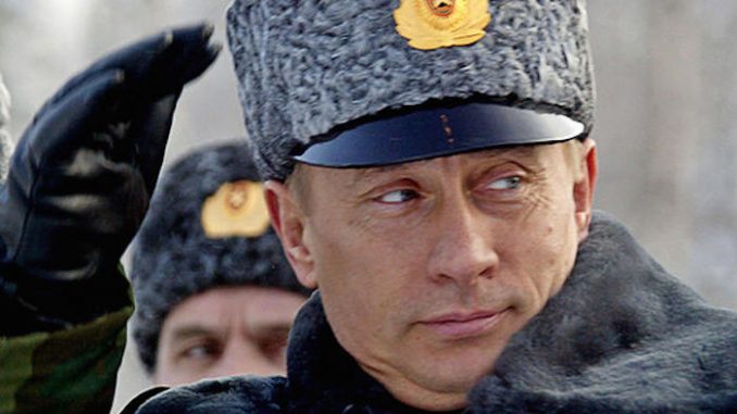 President Putin holds drill in which Russian soldiers tell NATO to 'lay down their arms'