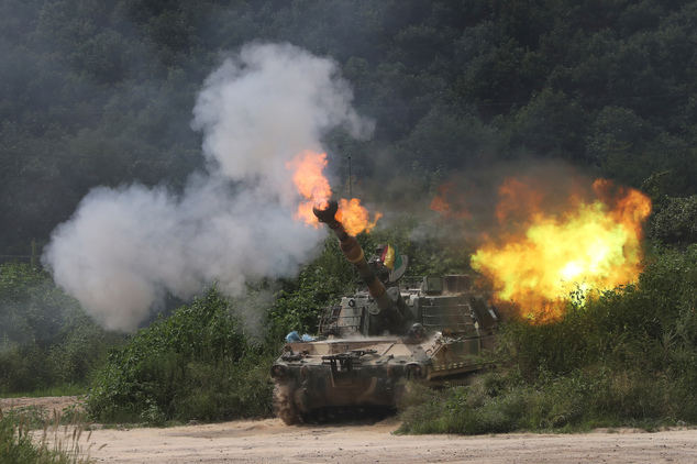South Korea Launches Largest Ever Artillery Drills Near N Korea Border