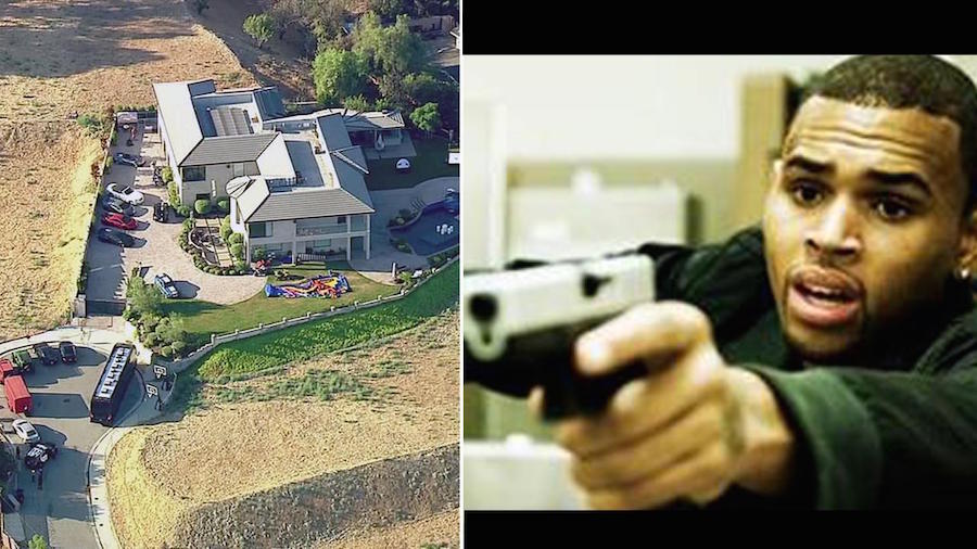 Singer Chris Brown in standoff with LAPD cops