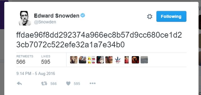 Edward Snowden tweet