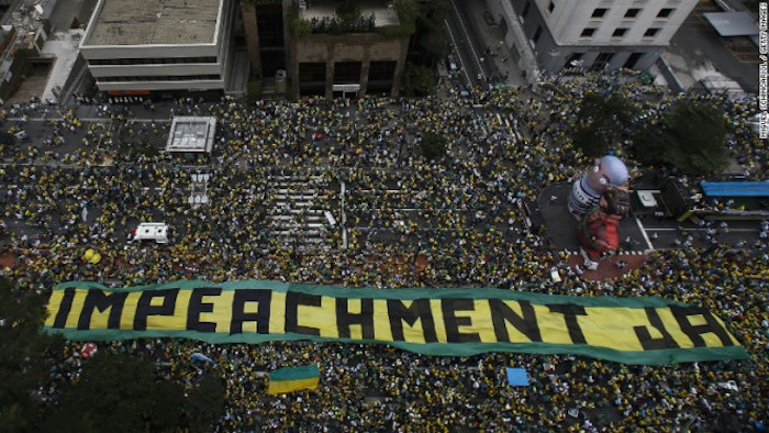 Millions of people protest around various cities in Brazil