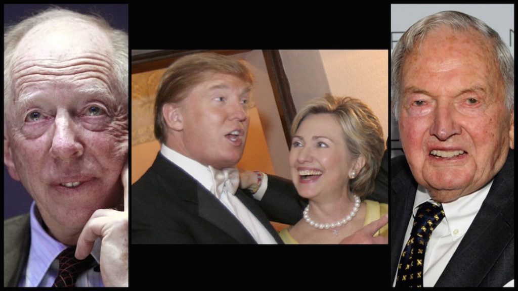 Both Hillary Clinton and Donald Trump are controlled by globalist powers, including the Rothschilds, whilst giving the American public the illusion of ‘choice’ in a rigged election.
