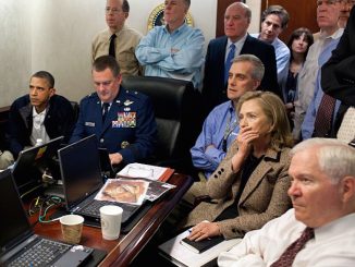 Hillary's shocked expression during bin Laden raid may have been a coughing fit
