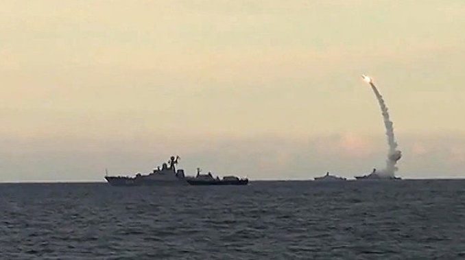 Russian warships attacked a military operations room in Syria, killing Israeli, US, and British officers believed to be supporting ISIS.