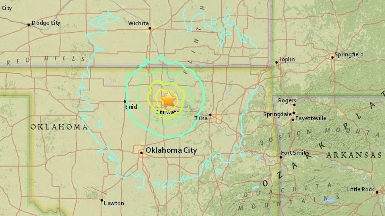 Strong Magnitude 5.6 Earthquake Shakes Oklahoma