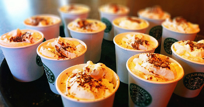 Starbucks' sickly sweet harbinger of fall, the pumpkin spice latte, is now back on menus nationwide, according to a press release.