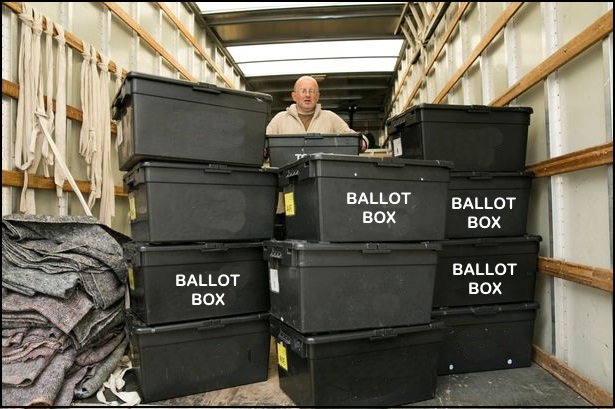 Prince, shown here, poses with his find, as local election officials investigate.