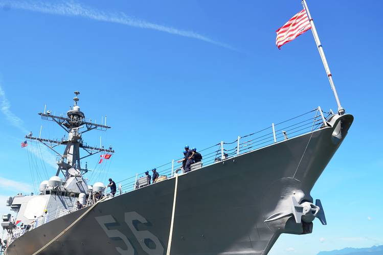 Two US Warships Dock In Vietnam