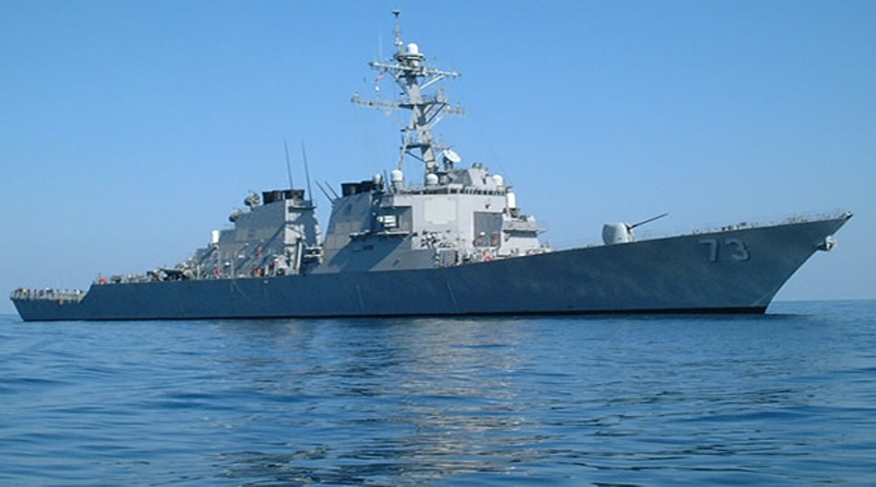 US Destroyer Sails Through Contested Waters In South China Sea