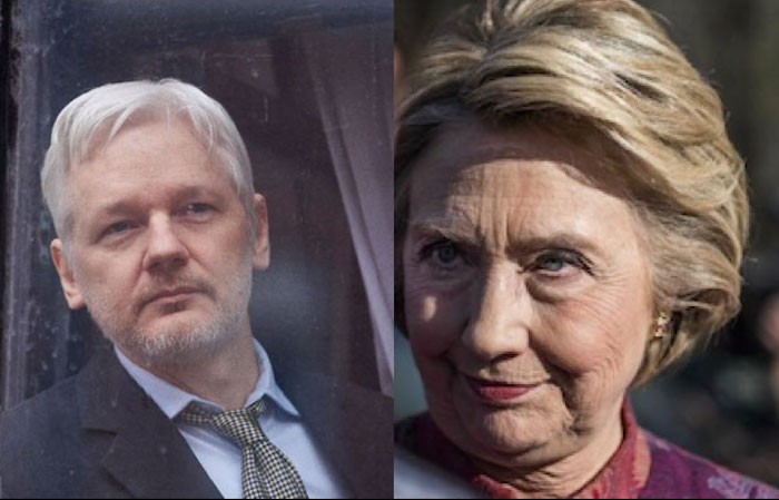 Hillary Clinton ordered drone strikes on WikiLeaks founder Julian Assange