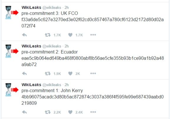 WikiLeaks tweet 