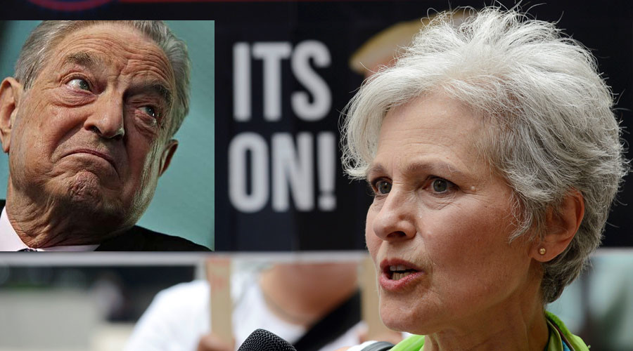 Jill Stein's fundraising campaign to pay for re-counts in three key swing states has been exposed as a George Soros and Hillary Clinton plot to steal the presidency from Donald Trump.