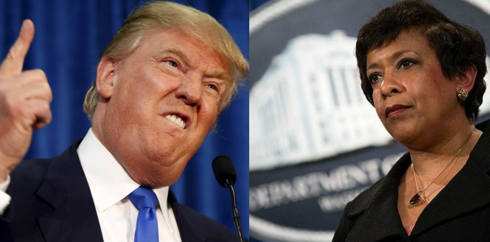 Donald Trump fires Attorney General Loretta Lynch