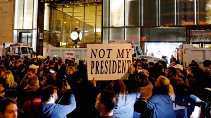 Riots acros America and Hillary supporters protect Trump win