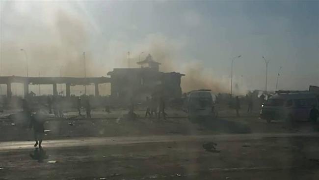 The photo shows the site of a blast at a gas station near Hilla, south of the Iraqi capital, Baghdad, November 24, 2016.