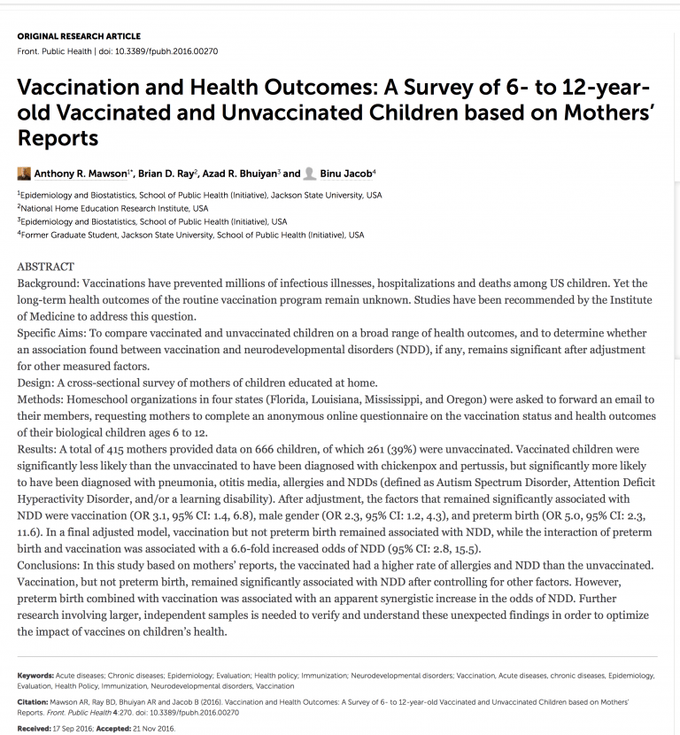 vaccines cause autism