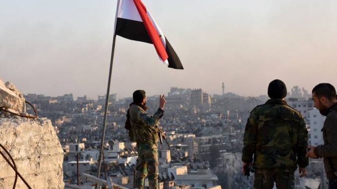 Celebrations In Aleppo As City Is Liberated By Syrian Army