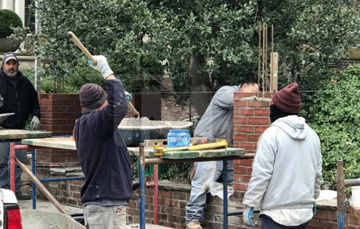 Outgoing President Obama is taking at least one cue from Donald Trump -- he's building a big, beautiful wall.