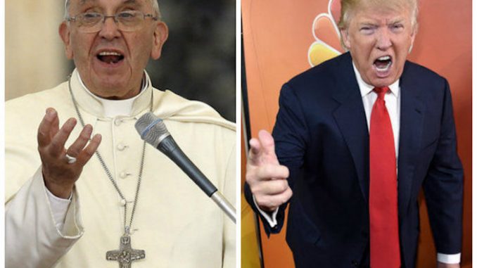 President Trump is not a Christian, according to Pope Francis, who also condemned the U.S. President as a "hypocrite" during an angry speech.