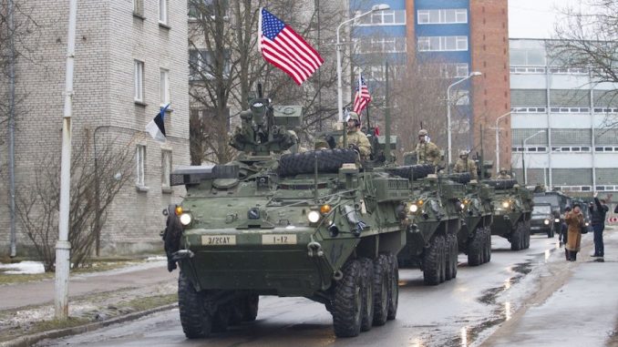 Barack Obama has deployed thousands of troops and tanks to the Russian border in an attempt to spark a military conflict with Russia, just days ahead of Trump's inauguration.