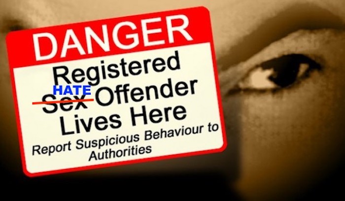 University professor calls for 'hate crimes register' - stopping people on it from getting certain jobs