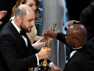 The Oscar for Best Picture was switched at the last possible minute after a backstage argument among executives at the Dolby Theater was won by the pro-Moonlight faction, according to a backstage source.