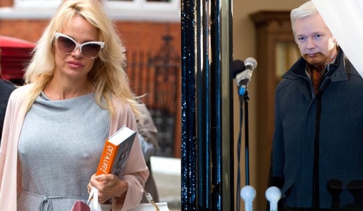Rumors are swirling that former Baywatch star Pamela Anderson may be a secret Russian agent trying to bring down Julian Assange by becoming his girlfriend.