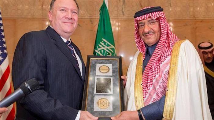 The CIA has inexplicably awarded ISIS-sponsor Saudi Arabia its most prestigious medal for "fighting terrorism."