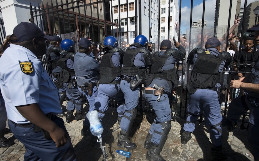 South Africa is teetering on the brink of a race war after President Jacob Zuma called on parliament to pass a law allowing white-owned land to be "confiscated" by blacks without any form of compensation.