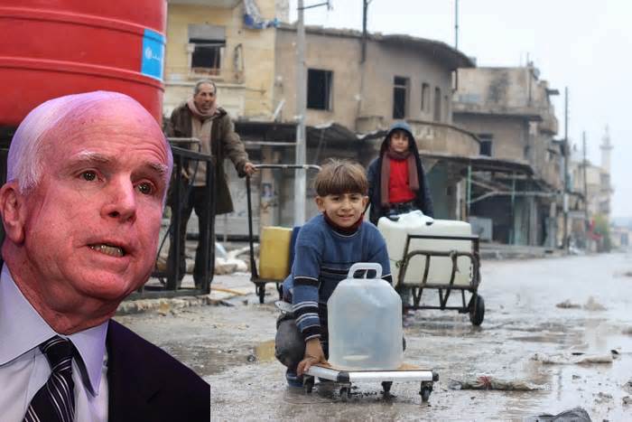 John McCain may have ordered a complete water shutdown in Northern Syria