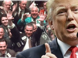 Wall Street stocks plunged Thursday after Sean Spicer announced President Trump is "committed to breaking up the banks" as the campaign to drain the swamp and uproot the establishment moves into high gear.