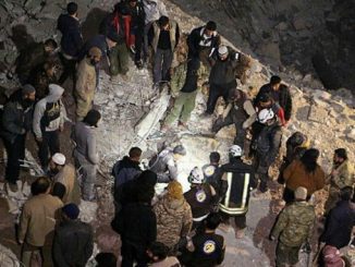 US warplanes have killed at least 42 Syrian civilians in a mosque during an air raid overnight in a village west of Aleppo.